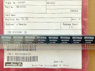 1 Stück Wandler Transducer NML0505SC - 2W -  5-5 VDC Power Supplies Murata Power