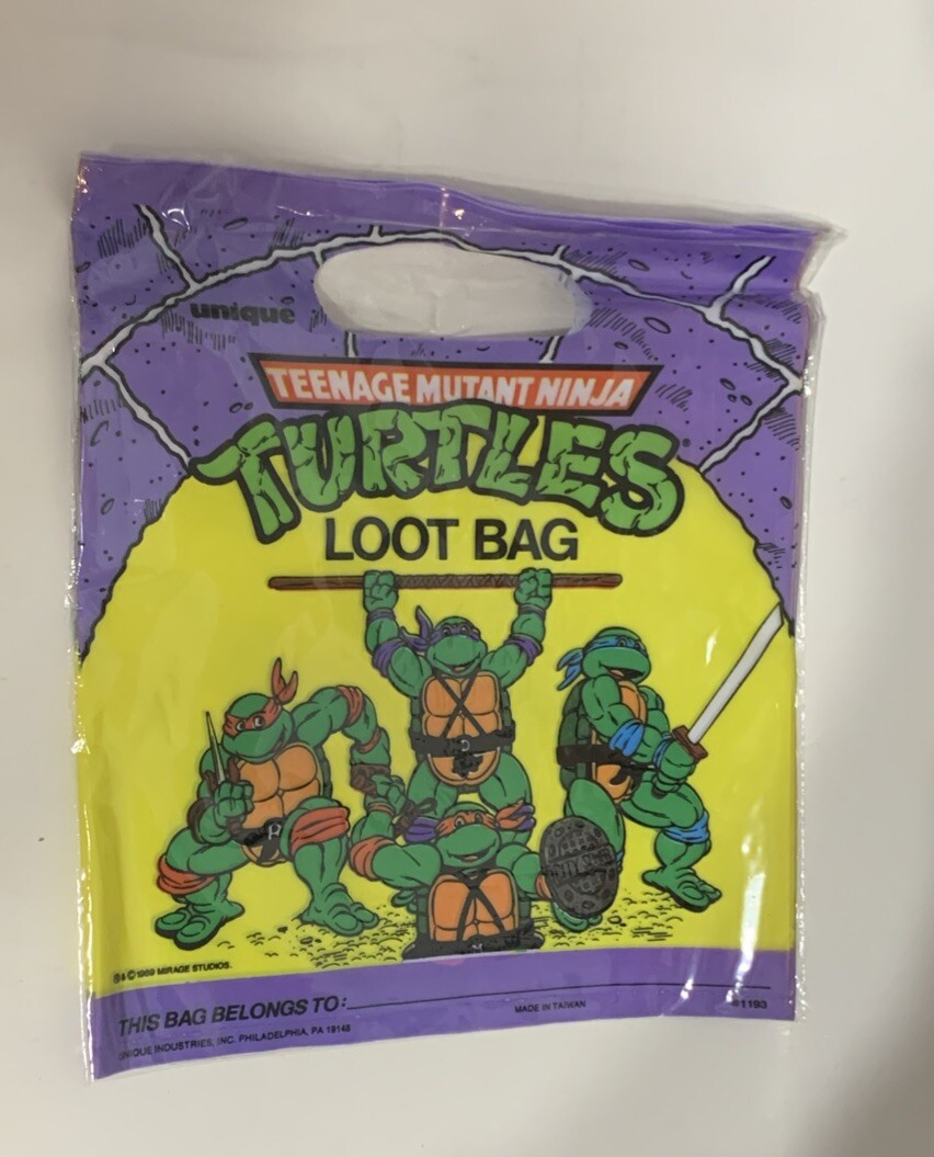 Vintage 1989 TMNT Birthday Party Supplies Blowouts Invitations
