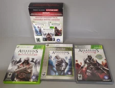 Assassins Creed I,II Brotherhood-Master Assassin Pack XBOX 360 CIB w/ Manuals