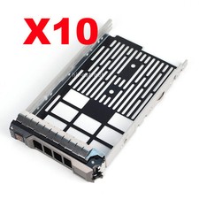 10pcs 3.5" SATA SAS Drive Tray Caddy KG1CH For Dell R430 R530 R630 R730 R730XD