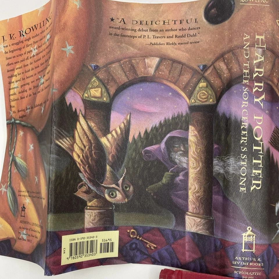 Harry Potter First Edition 1st Print US 8 Book Set HC DJ JK Rowling 2nd State - Image 3 of 4