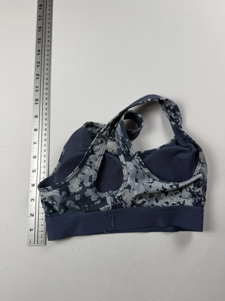 SUJETADOR DEPORTIVO UA UNDER ARMOUR Mujer Impacto Azul Gris Camuflaje Foto 2 de 4