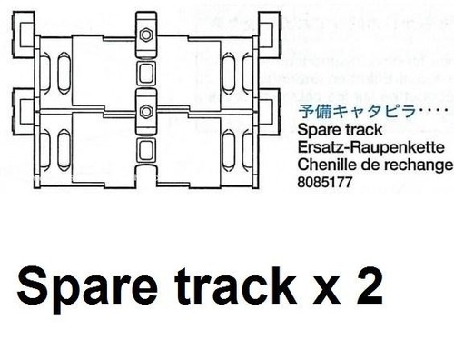 ORIGINAL TAMIYA Ersatzkettenglieder + 4 Stifte für RC Leopard 2A6 1:16 (56020) - Bild 2 von 9