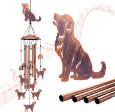 Golden Retriever Dog Wind Chimes for Outside,Dog Gifts for Women Men/Memorial Gi