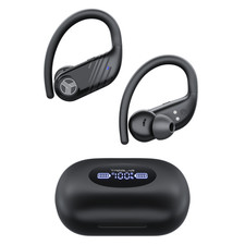 TREBLAB X3 Pro Sports Wireless Earbuds Bluetooth, Secure Ear Hooks, IPX5 White