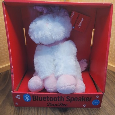  Dan Dee White Unicorn Light-Up Bluetooth Wireless Speaker Plush Stuffed Animal