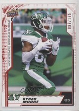2020 Upper Deck CFL Red 99/165 Kyran Moore #167 08ps