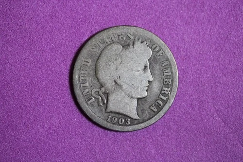 ESTATE FIND 1903 - Barber Dime!! #K58838