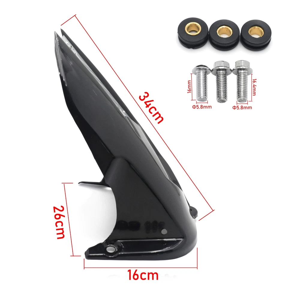 Guardabarros trasero R6 ABS con abrazaderas de neumáticos para Yamaha YZF-R6 2003-2005 Foto 3 de 4