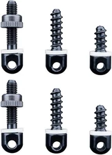 Sling Swivel Studs 6Pc Wood Screw Mounting Kit Gun Sling Hardware Use