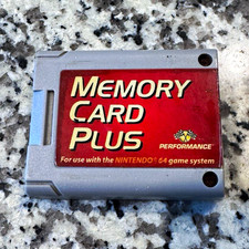 Performance Memory Card Plus for Nintendo 64 N64 Console Gray P-375A