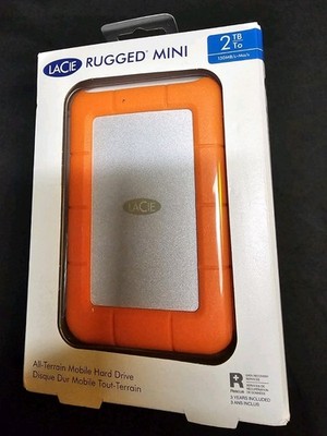 LaCie Rugged USB-C 2TB Portable Hard Drive