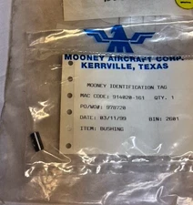 914020-161 Mooney Aircraft Bushing / Inner Gear Door - New Surplus