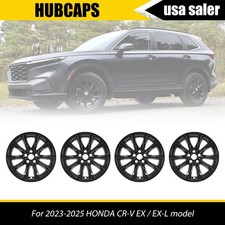 18 Wheel Skins Rim Covers Fit Honda Crv Ex L 2023-2025 Snap On 4 Black Hub Caps 18 Wheel Skins Rim Covers Fit Honda Crv Ex L 2023-2025 Snap On 4 Black Hub Caps