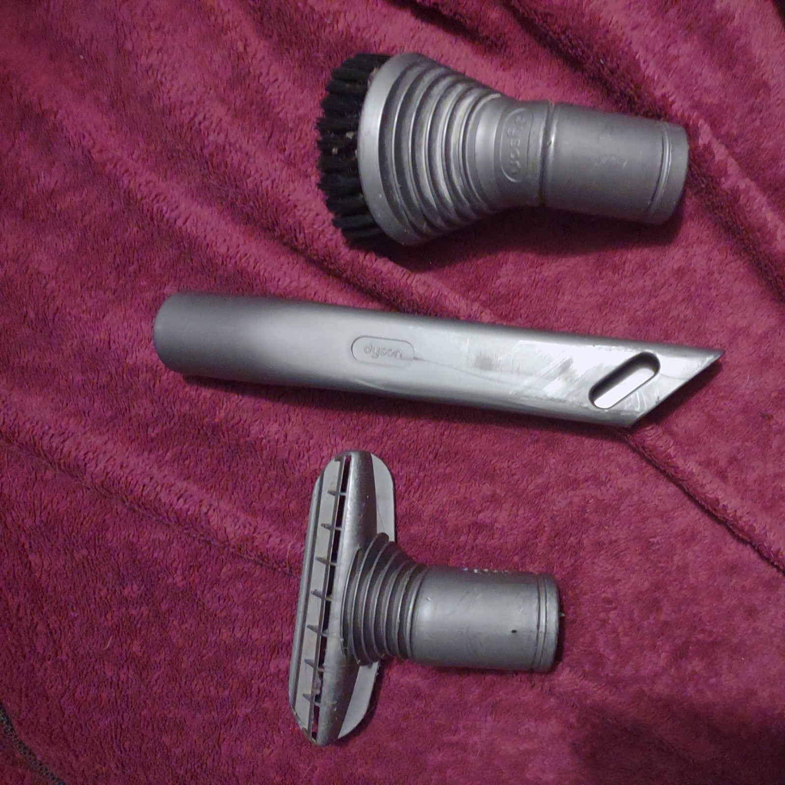 Dyson DC07 DC14 Vacuum Crevice Stair Brush Tool Kit 3 OEM Attachments