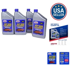 Lucas 10W-30 Motor Oil - Perfect for Classic & Hot Rod Cars - Pack of 6