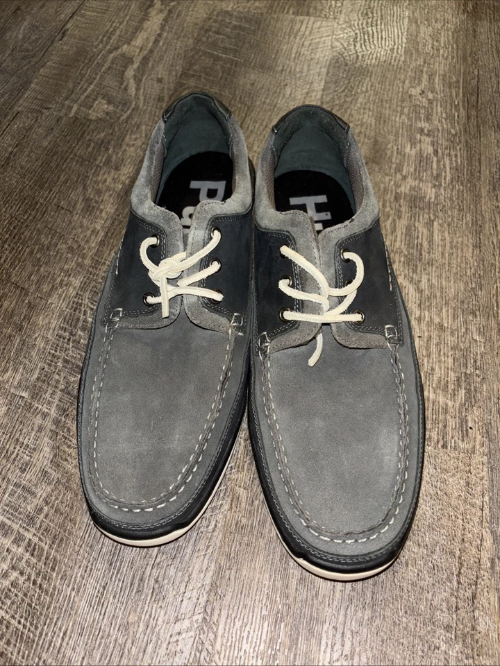 Mocasines Hush Puppies Wave Reflex, grises, talla 11 para hombre Foto 3 de 4