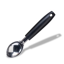 Fackelmann INITIAL Ice Cream Scoop Stainless Steel, 19x4x2cm, Silver, Black