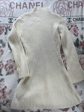 NWT Size Large Women's White Sweater Dress By Cupshe
