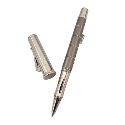 Graf von Faber Castell Classic Anello Titanium Roller Ball Pen (145611) - NEW
