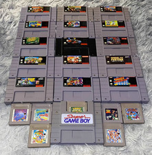 SNES Games (16) + Game Boy Games (7) LOT - Mario, Kirby, Donkey Kong, etc. 