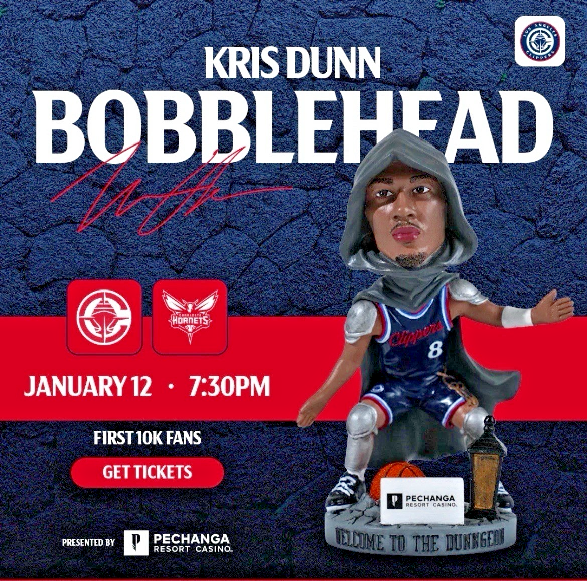 Kris Dunn Bobblehead LA Clippers SGA 01/12/2026 | eBay
