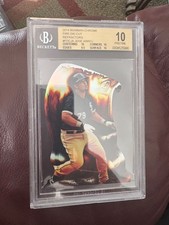 Jose Abreu 2014 Bowman Chrome Fire Die Cut Refractor #FDCJA BGS 10 Rookie Card. rookie card picture