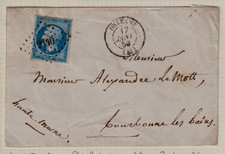 France Classic: 3 Letters to Borbonne Les Bains (Michel No. 13IE, 13II, 21a)!!