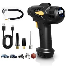 CAR AIR COMPRESSOR USB RECHARGEABLE CORDLESS TIRE INFLATOR PORTABLE AIR PUMP