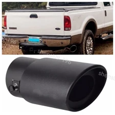Exhaust Pipe Tip Rear Tail Throat Muffler Stainless Steel For Ford F-150 F-250
