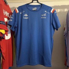 Alpine F1 Team 2022 Kappa Teamwear Shirt Jersey Blue Mens Large