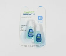 Sweet Breath PEPPERMINT Drops - Twin Pack - Total Sugar Free On The Go