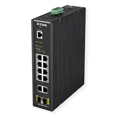 D-Link DIS-200G-12PS Managed L2 Gigabit Ethernet (10/100/1000) Power Support