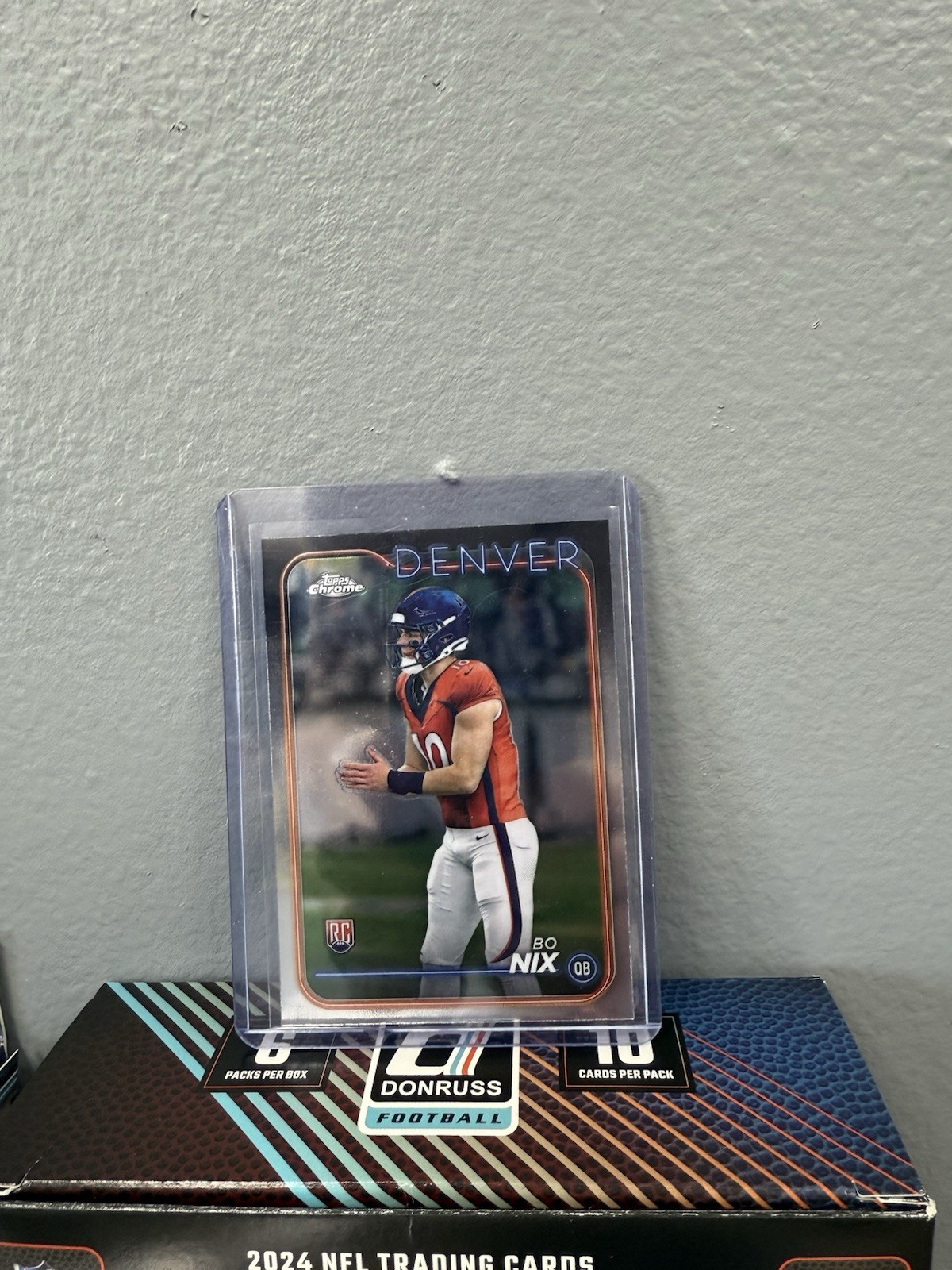 2024 Topps Chrome - Rookies Bo Nix #206 Refractor (RC)