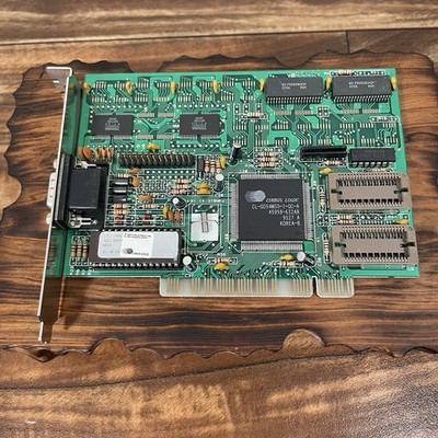 Cirrus Logic CL-GD5430 1MB VGA Card PCI Slot 486/Pentium Graphics