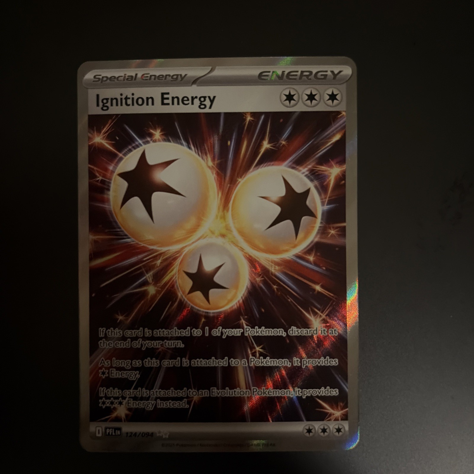 Ignition Energy 124/094 Me02: Phantasmal Flames Holo