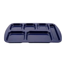 G.E.T. Enterprises TR-151FB 6 Compartment Cafeteria Tray, Melamine - Right Hand