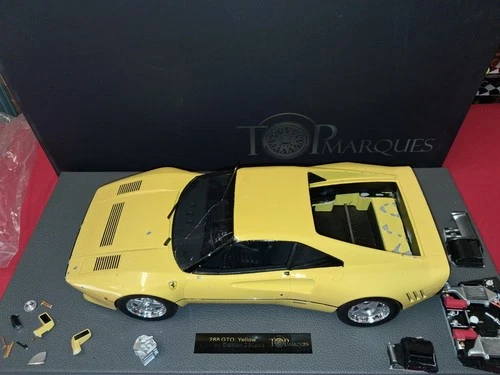 1984 TopMarques Ferrari 288 GTO Yellow 1/12 TM1231C DAMAGED