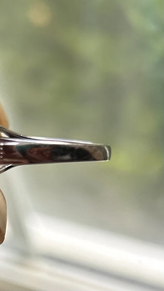 10K White Gold Diamond Ring .80 Tcw Halo Wedding Engagement Ring Signed Sz 6 - Image 4 of 4