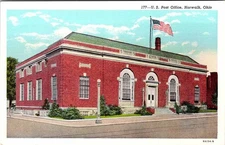 Postcard BUILDING SCENE Norwalk Ohio OH s/20 AM1610