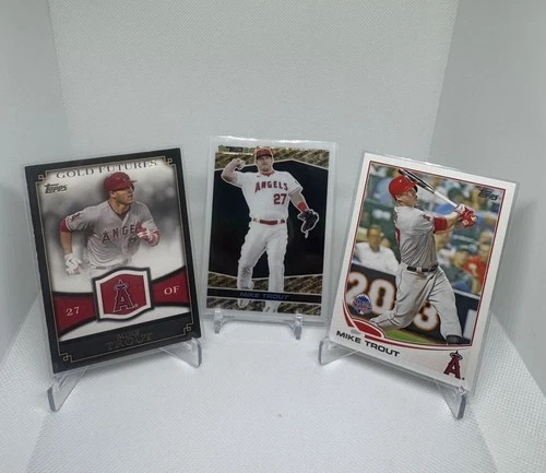 Mike Trout Topps MLB Baseball Sports Card Lot Of 3 Cards