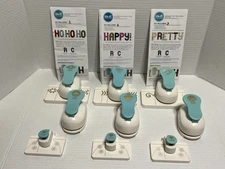 We R Memory Keepers Paper Punches Decorative Inside Marquee Serif Lot Of 9