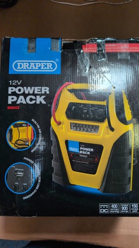 Draper 12V Jump Starter 900A with Air Compressor USB & LED Light 90643 - Faulty - Picture 4 of 7