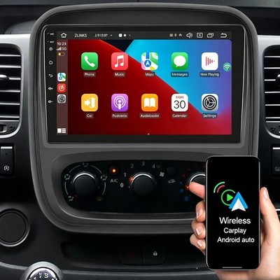 Autoradio Carplay Android 15 Für Renault Trafic 3 Opel Vivaro B GPS NAVI SWC RDS