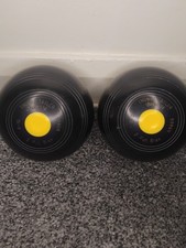 Thomas Taylor Bowls Size 2 full bias high density 2-10 Pair Black No9866