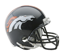 NFL Riddell Football Mini-Helm Denver Broncos