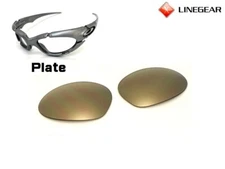 LINEGEAR Gold Mirror - Non Polarized Lens for Oakley Plate [PL-GM]