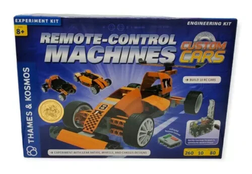 Máquinas de control remoto Thames Kosmos construcción personalizada ensamblar 10 modelos de coches regalo - Imagen 1 de 9