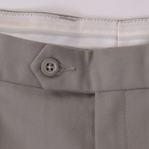 French Terre de France Military Dress Chinos 96C 36x37 Grey Unfinished Hem 1992 - Picture 3 of 7