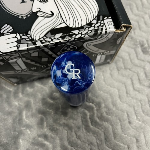 Grip Royal Tapered Cylinder Shift Knob/Handle - Blue/White Swirl - Picture 3 of 6